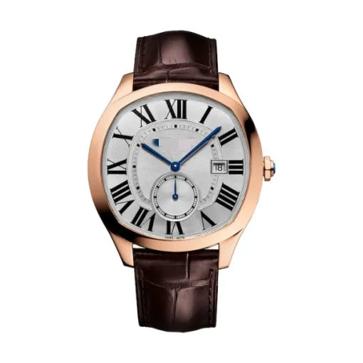 CTR002 Men Automatic Silver Alligator Watch 08011
