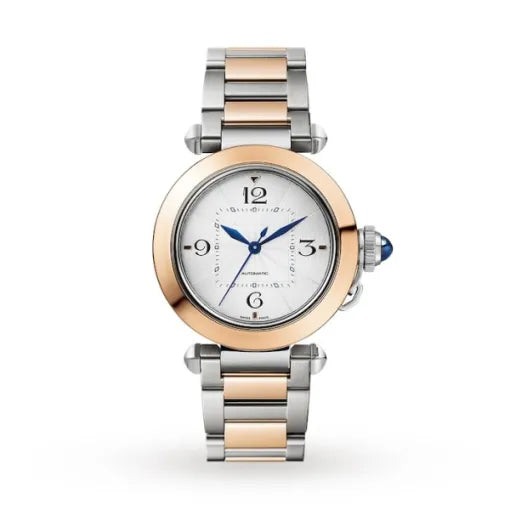CTR003 Women Automatic Silver Stainless Steel & 18ct Rose Gold Watch 08018