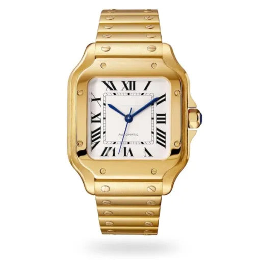 CTR006 Men Automatic Silver 18ct Gold Watch 08038