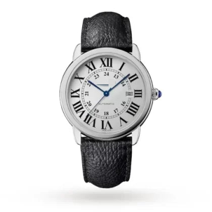 CTR004 Men Automatic Silver Leather Watch 08025