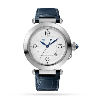 CTR003 Men Automatic Silver Alligator Watch 08014