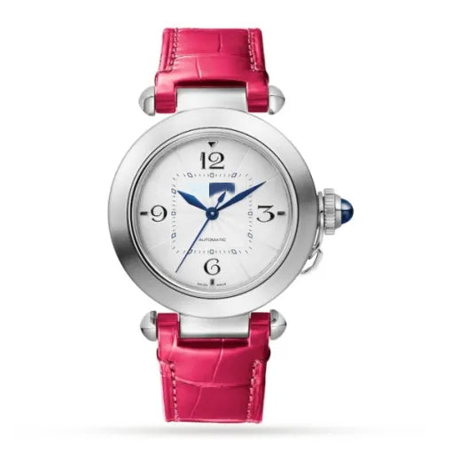 CTR003 Women Automatic Silver Alligator Watch 08017