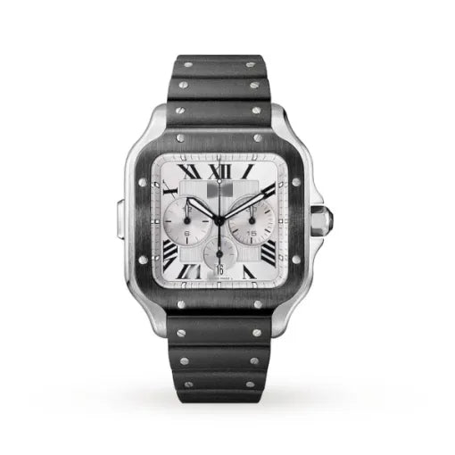 CTR006 Men Automatic Silver Rubber Watch 08040