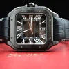 CTR006 Men Automatic Black Rubber Watch 08033