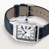 CTR007 Men Quartz Silver Alligator Watch 08052