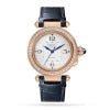 CTR003 Women Automatic Silver Alligator Watch 08016