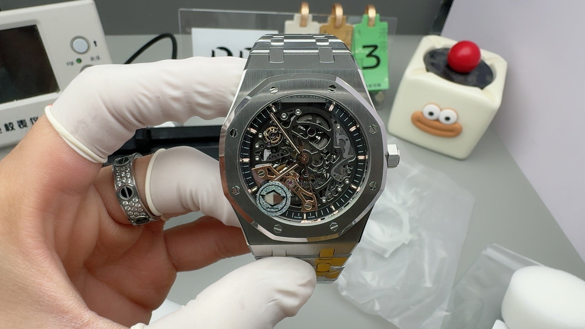 A-P002 Silver Bezel Hollowed out dial 16002