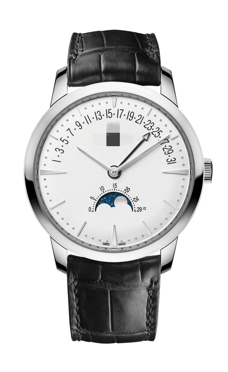 VC003 moon phase retrograde date 42.50 18K white gold 10045