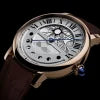 CTR004 Men Automatic Silver Leather Watch 08024