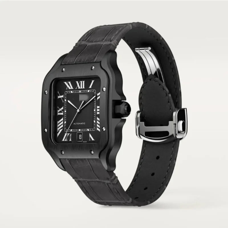 CTR006 Men Automatic Black Rubber Watch 08033