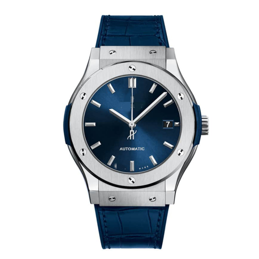 HBT002 Automatic Blue Sunray Dial Titanium 07033